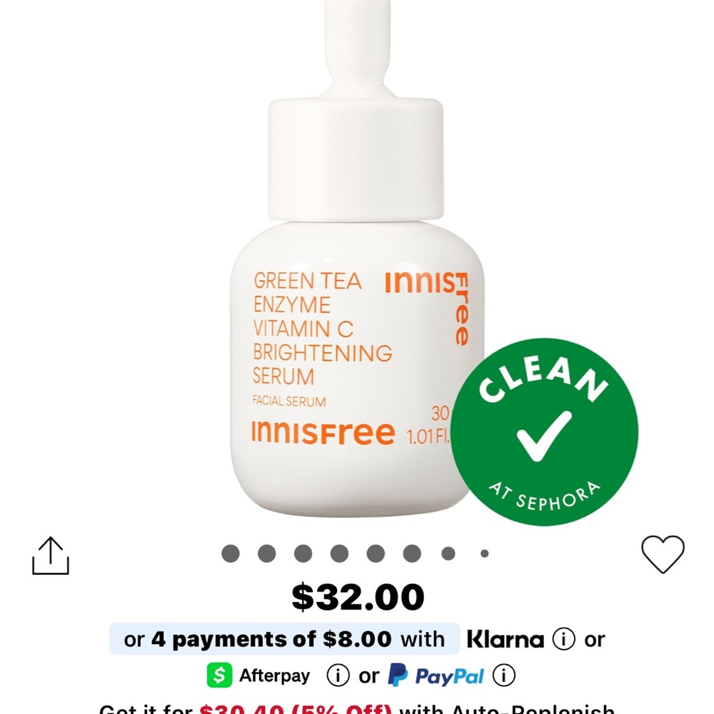 White Skincare Serum Innisfree